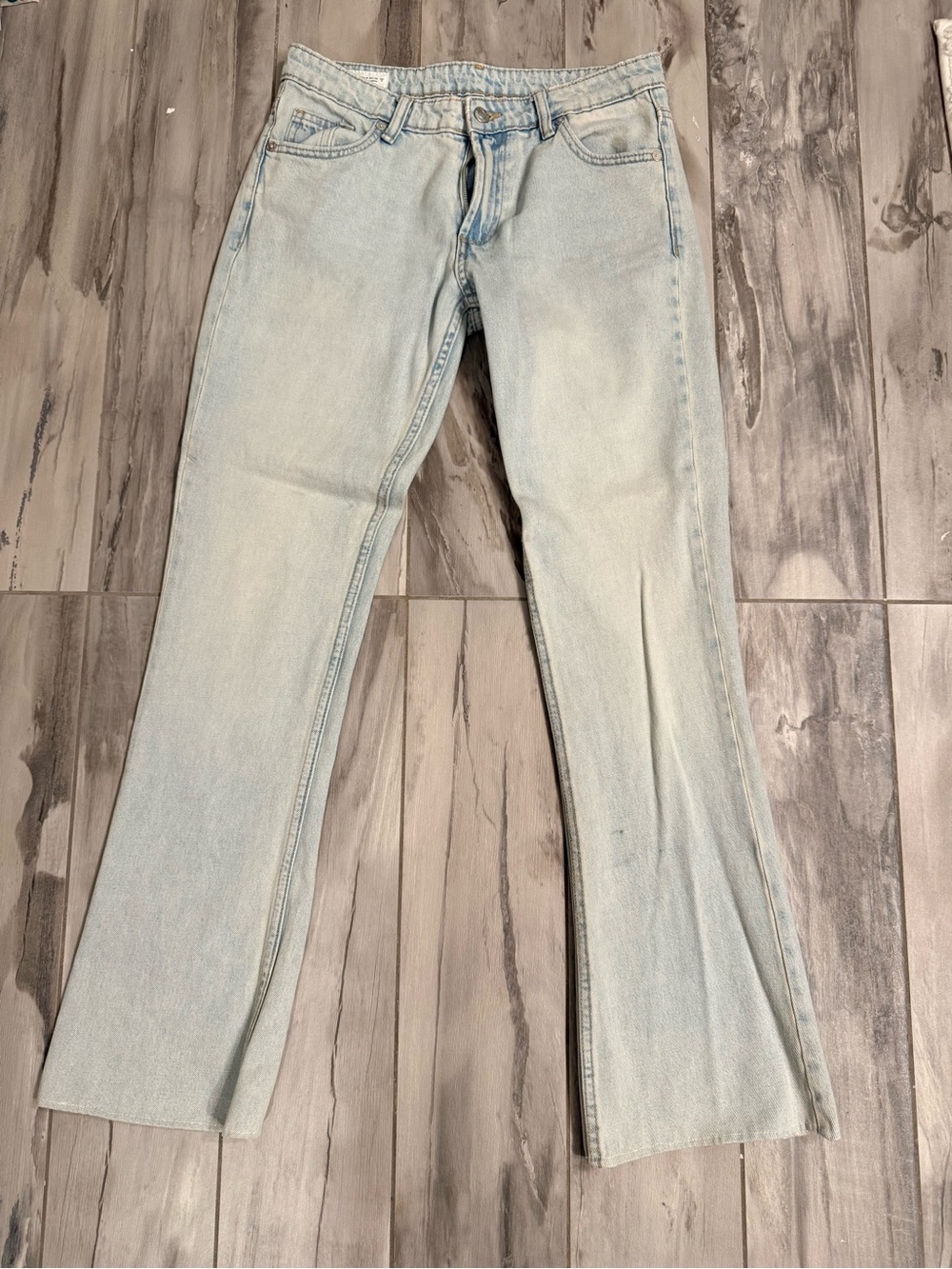 Zara Light Blue Flare Jeans